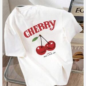 SHEIN Girl Cherry Printed Shirt